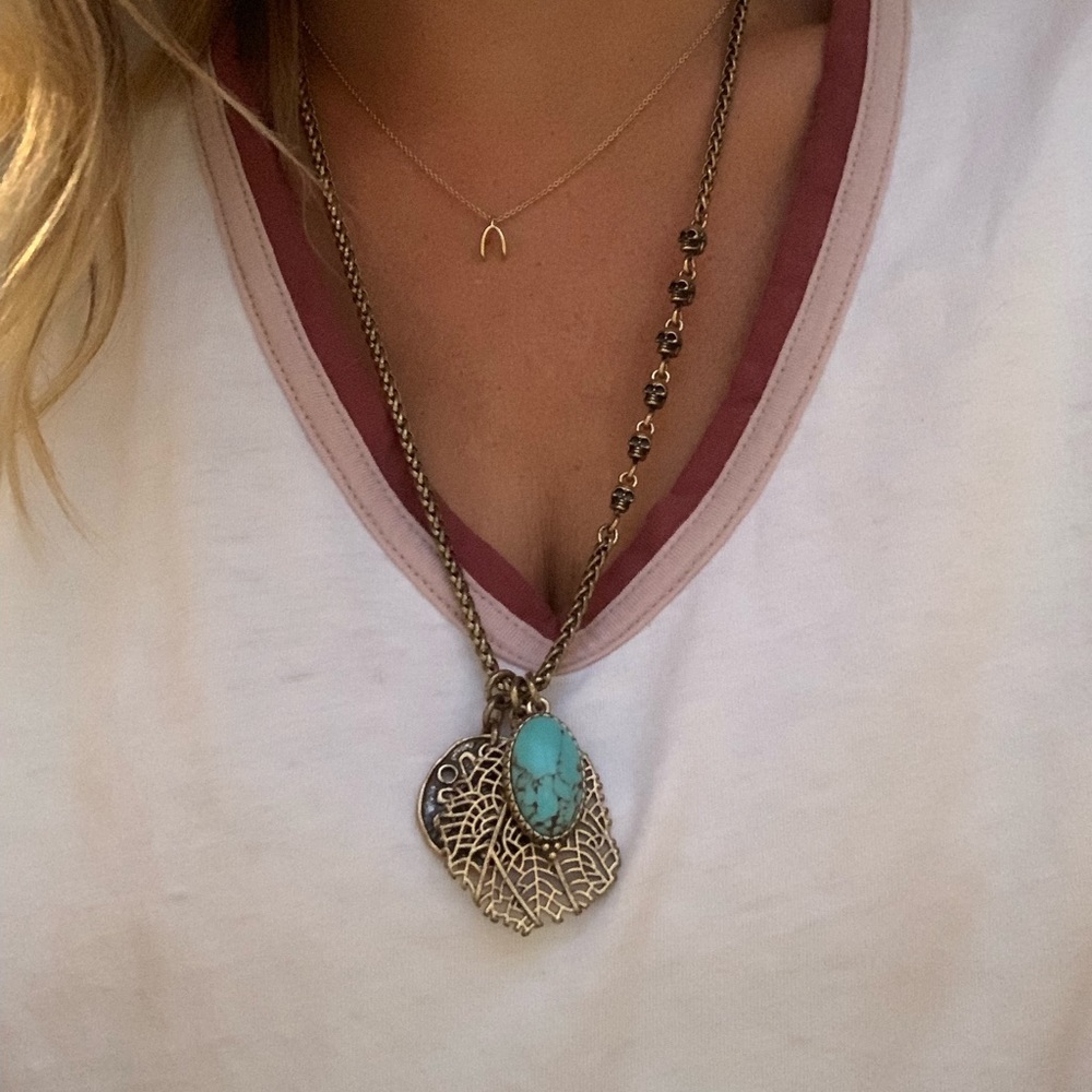 Lucky brand adjustable charm necklace
